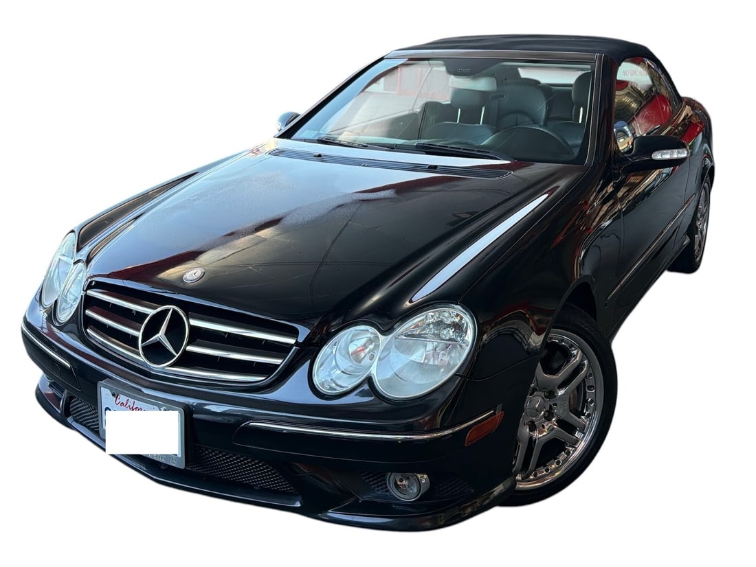 2007 Mercedes Benz CLK 550 Cabriolet Black Convertible (1 of 19)