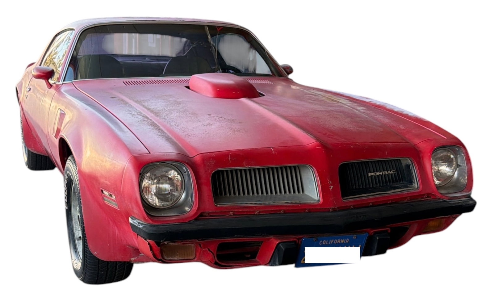 1974 Pontiac Firebird Red Trans Am | V8 400 | Automatic | Current Tags | Cal Tags: Runs and Drives | Needs Engine Work | All Original Parts | Original Plate | ***Local pickup only. We do not provide shipping or delivery services*** | All vehicles are sold AS IS, WHERE IS, WITH ALL