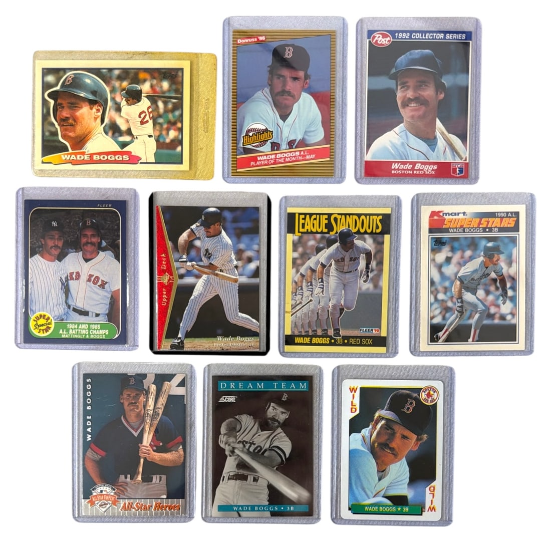 Wade Boggs Baseball Trading Card Collection: AUTHENTICATION HAS NOT BEEN PERFORMED TO GUARANTEE VERIFICATION | All purchases are made at the buyers discretion