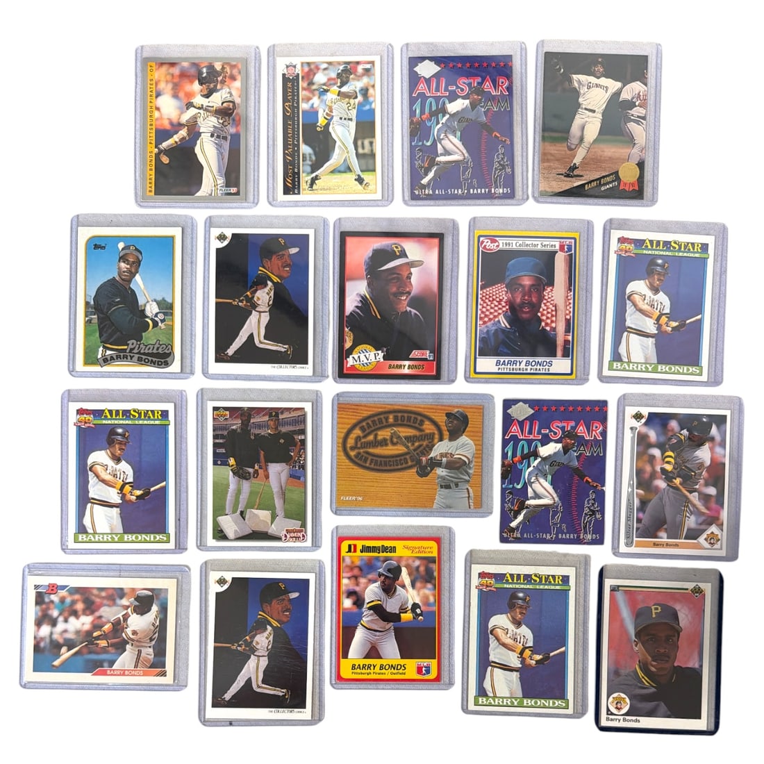 Barry Bonds Baseball Trading Card Collection: AUTHENTICATION HAS NOT BEEN PERFORMED TO GUARANTEE VERIFICATION | All purchases are made at the buyers discretion