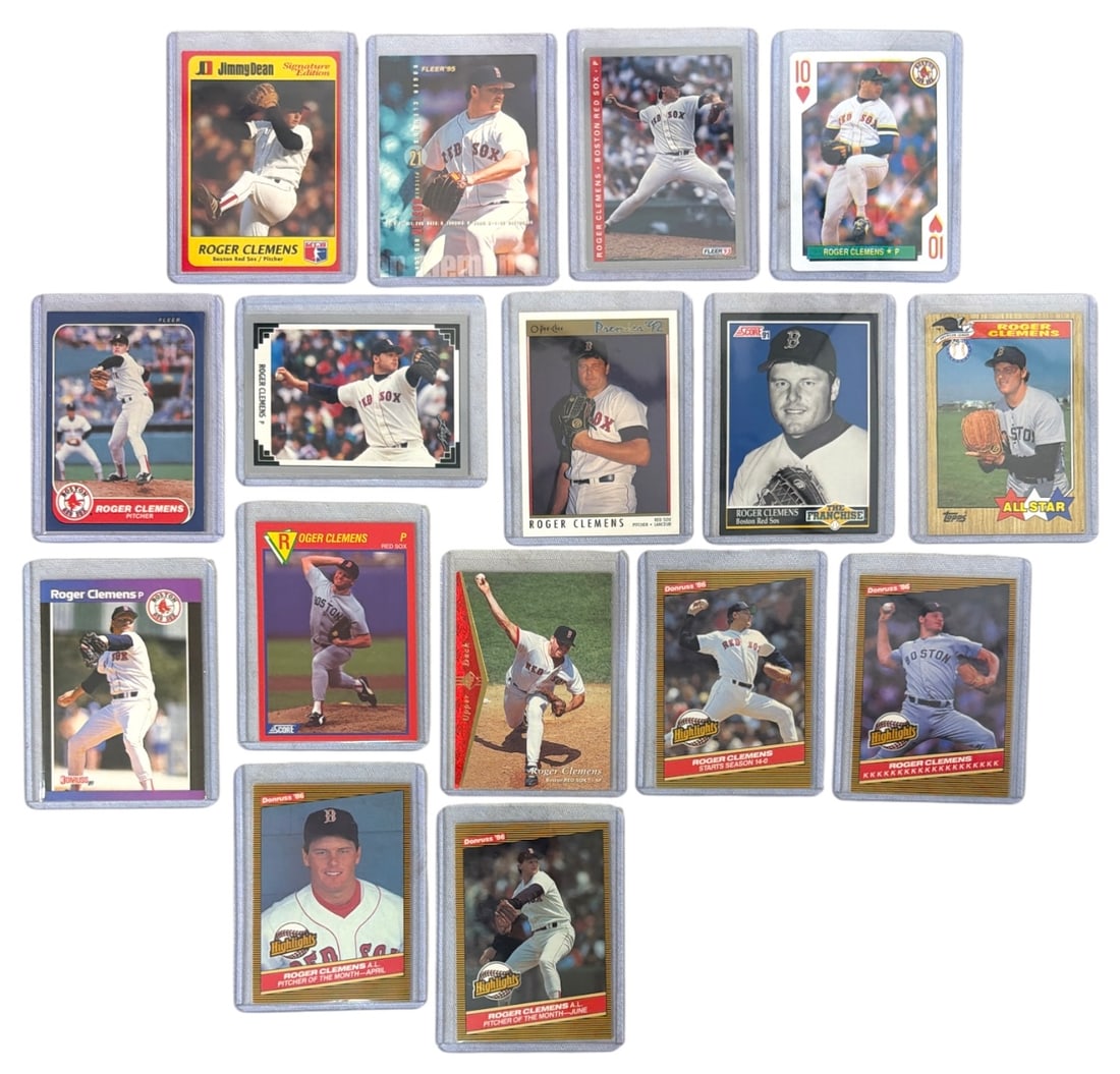 Roger Clemens Baseball Trading Card Collection: AUTHENTICATION HAS NOT BEEN PERFORMED TO GUARANTEE VERIFICATION | All purchases are made at the buyers discretion