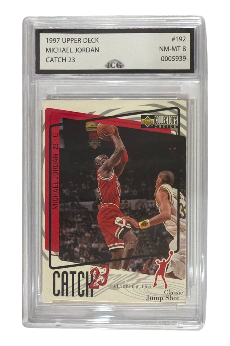 1997 Upper Deck Catch 23 Michael Jordan | No. 192 | Graded 8: 1997 Upper Deck Catch 23 Michael Jordan | No. 192 | Graded 8
