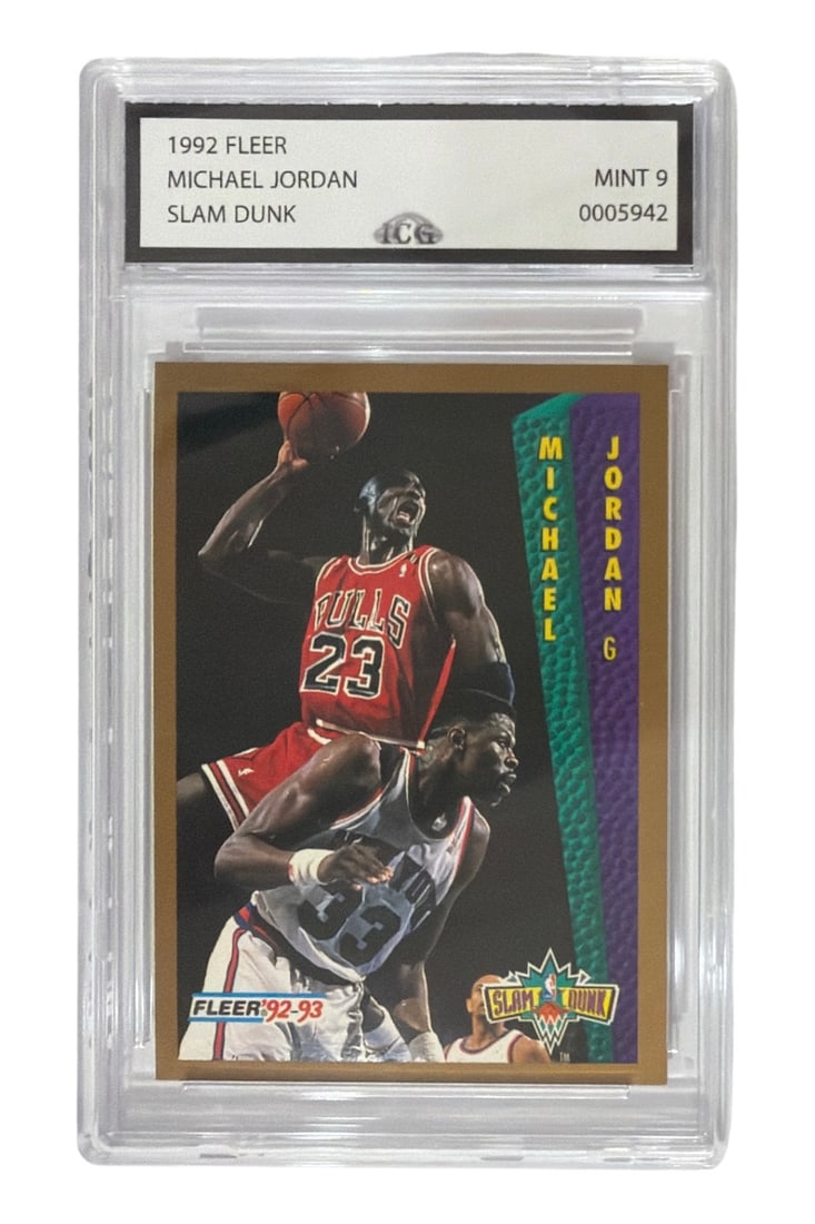 1992 Fleer Slam Dunk Michael Jordan | No. 273 | Graded 9 (1 of 2)