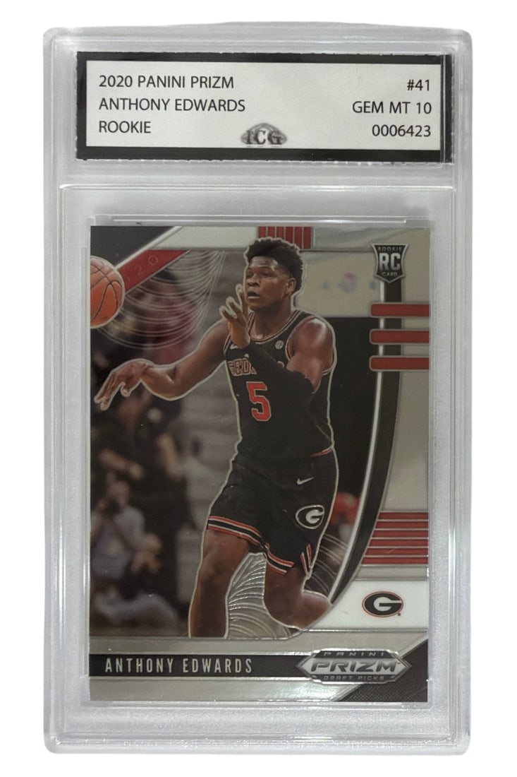 2020 Panini Prizm Anthony Edwards Rookie | No. 41 | Graded 10 (1 of 2)