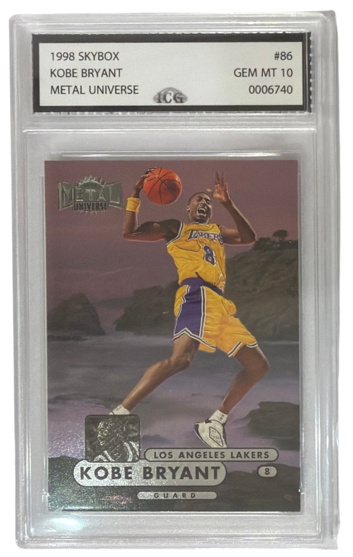 1998 Skybox Metal Universe Kobe Bryant | No. 86 | Graded 10 (1 of 2)