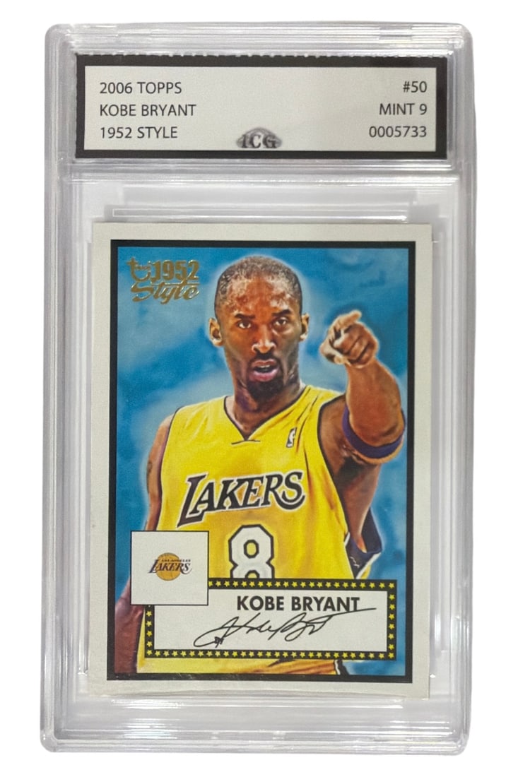 2006 Topps 1952 Style Kobe Bryant | No. 50 | Graded 9: 2006 Topps 1952 Style Kobe Bryant | No. 50 | Graded 9