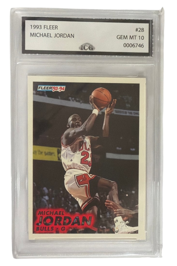 1993 Fleer Michael Jordan | No. 28 | Graded 10: 1993 Fleer Michael Jordan | No. 28 | Graded 10