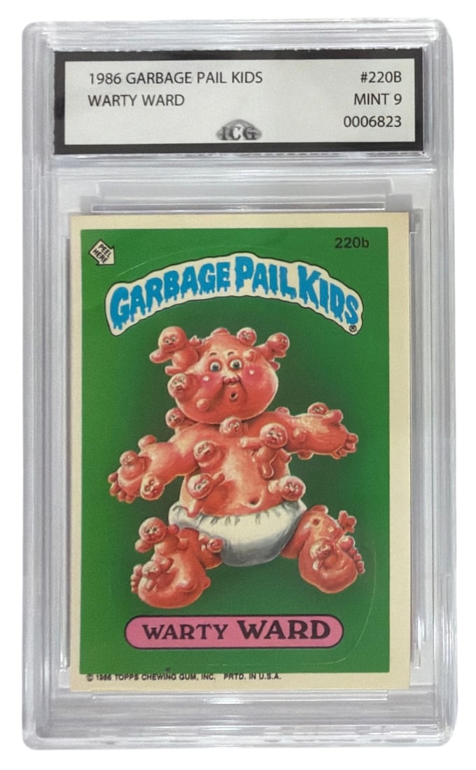 1986 Garbage Pail Kids | Warty Ward | No. 220B | Graded 9 (1 of 2)