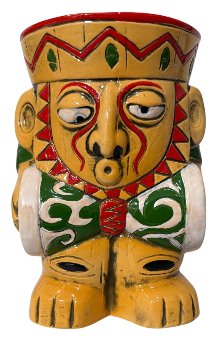 The Lost Temple Traders | Tap Tap Yellow and Green Tiki Mug (1 of 4)
