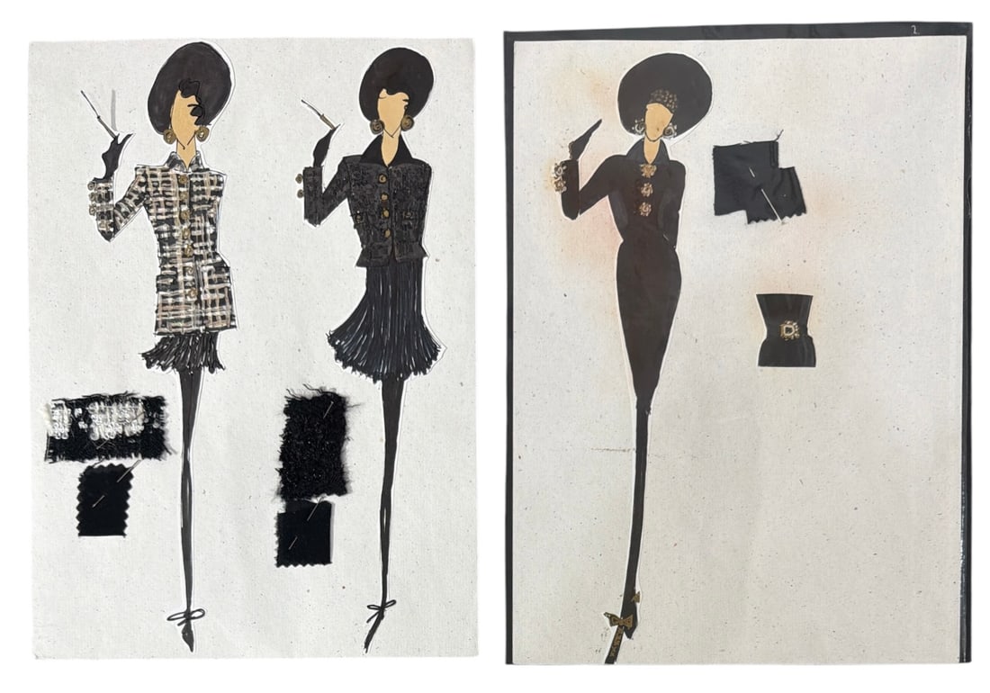 Fashion Concept Design Collection | Handrawen: AUTHENTICATION HAS NOT BEEN PERFORMED TO GUARANTEE VERIFICATION | All purchases are made at the buyers discretion