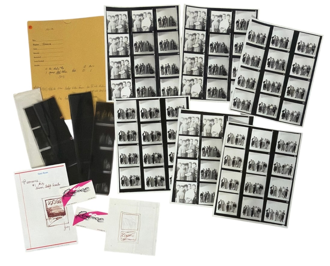 Photographic Contact Sheets Negatives and Note Collection