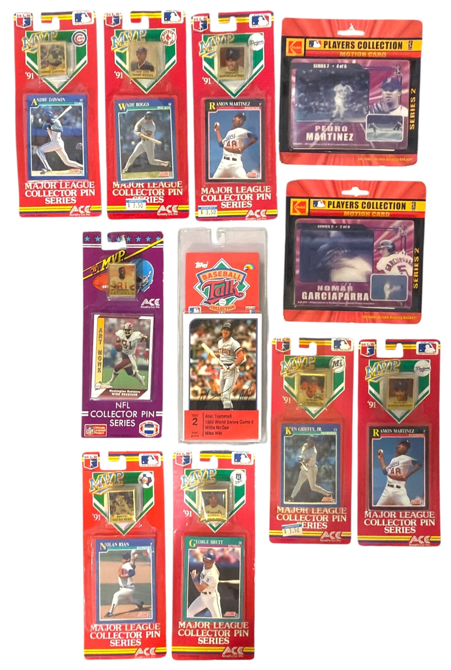 Ace Novelty Major League MVP Collector Pin Series Packs and Kodak Players Collection Motion Cards (1 of 1)
