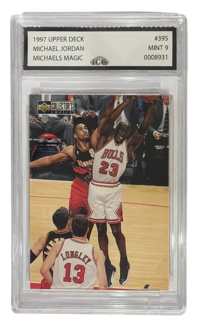 1997 Upper Deck Michaels Magic Michael Jordan | No. 395 | Graded 9: 1997 Upper Deck Michaels Magic Michael Jordan | No. 395 | Graded 9