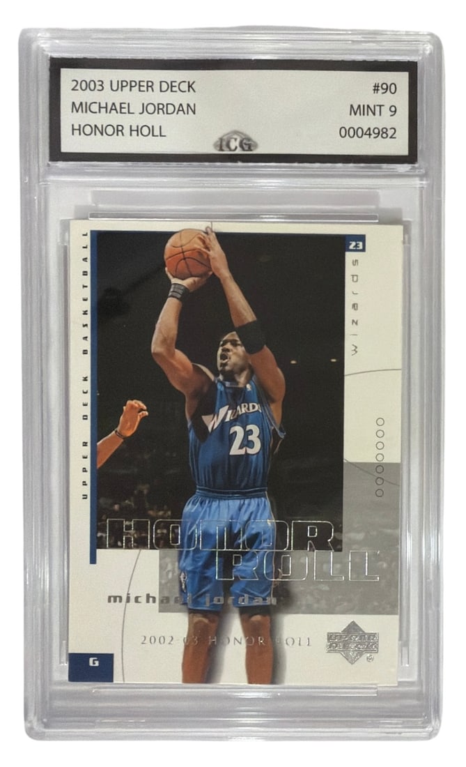 2002 to 03 Upper Deck Honor Roll Michael Jordan | No. 90 | Graded 9