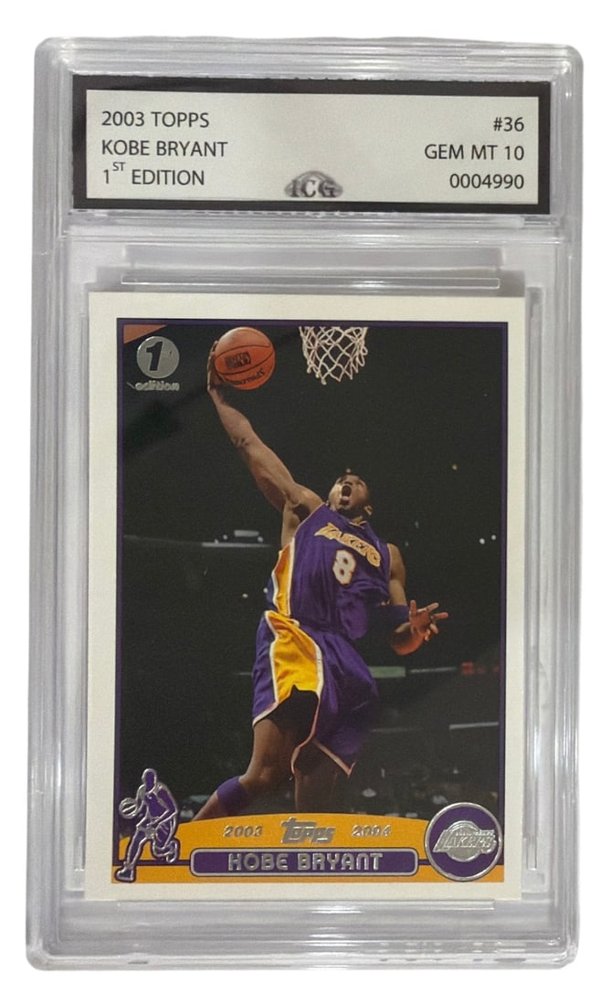 2003 Topps 1st Edition Kobe Bryant | No. 36 | Graded 10 (1 of 2)