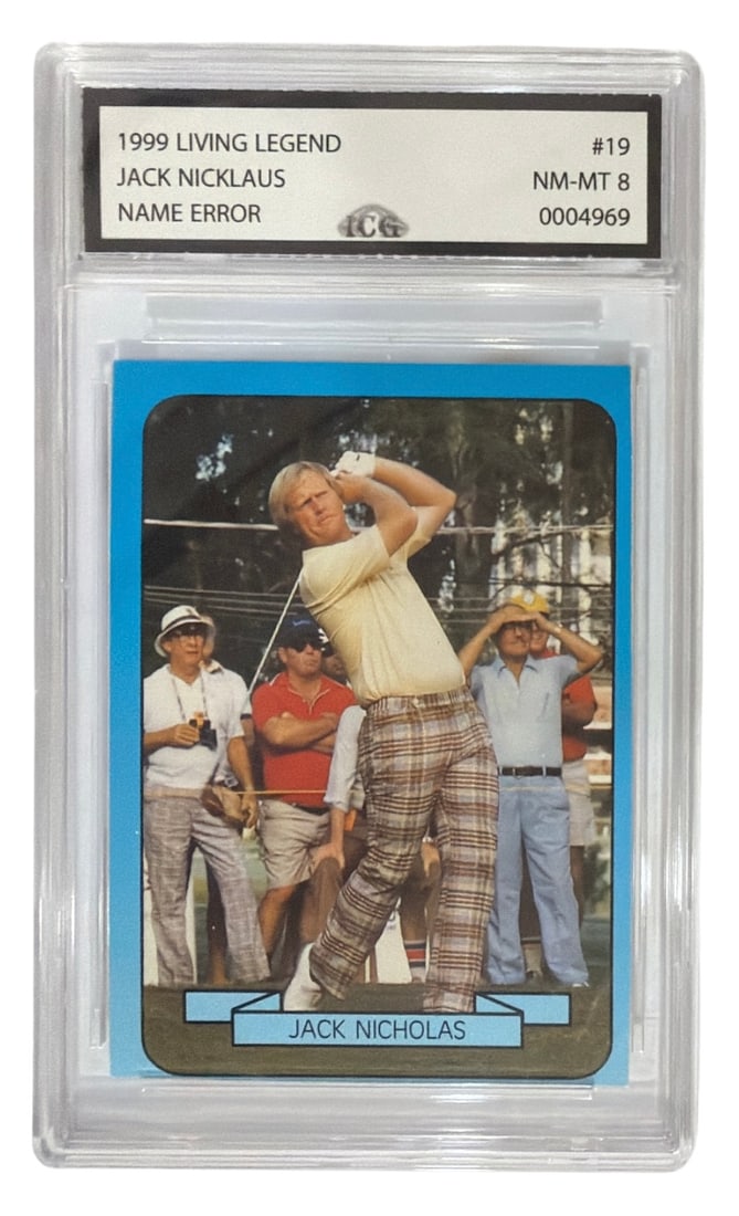 1999 Living Legend Jack Nicklaus Error Card | No. 19 | Graded 8 (1 of 2)