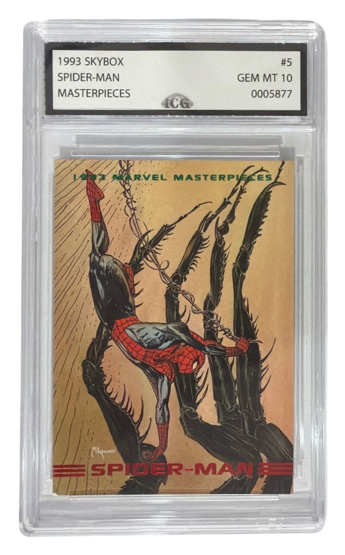 1993 Skybox Master pieces Spiderman | No. 5 | Graded 10 (1 of 2)