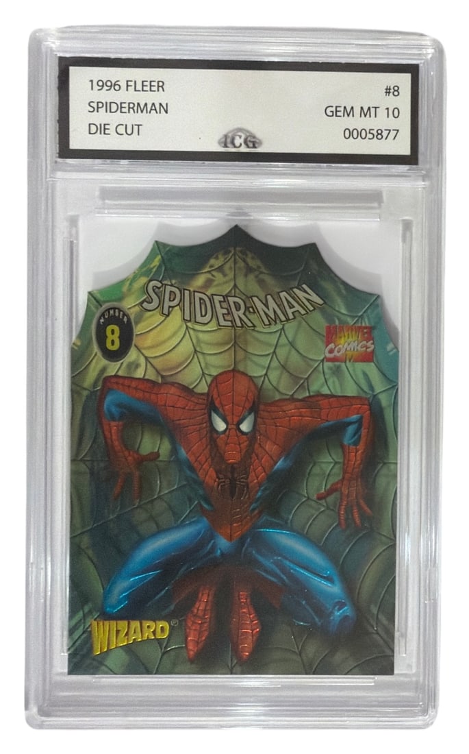 1996 Fleer Die Cut Spiderman | No. 8 | Graded 10 (1 of 2)