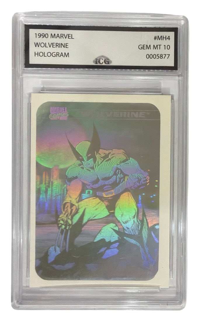 1990 Marvel Wolverine HOLO | No. MH4 | Graded 10: 1990 Marvel Wolverine HOLO | No. MH4 | Graded 10