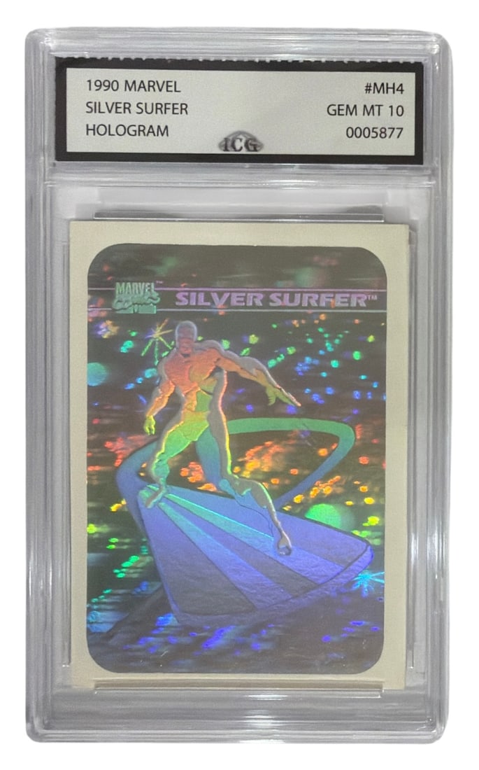 1990 Marvel Silver Surfer HOLO | No. MH4 | Graded 10