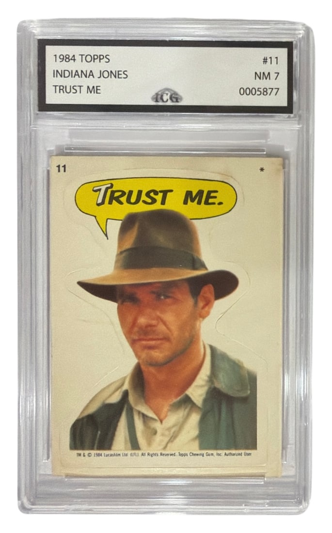 1984 Topps Indiana Jones | Trust Me | No. 11 | Graded 7
