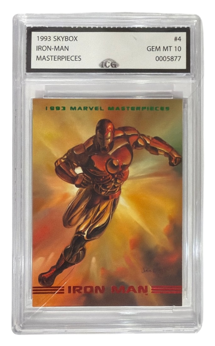 1993 Skybox Masterpieces Iron Man | No. 4 | Graded 10: 1993 Skybox Masterpieces Iron Man | No. 4 | Graded 10