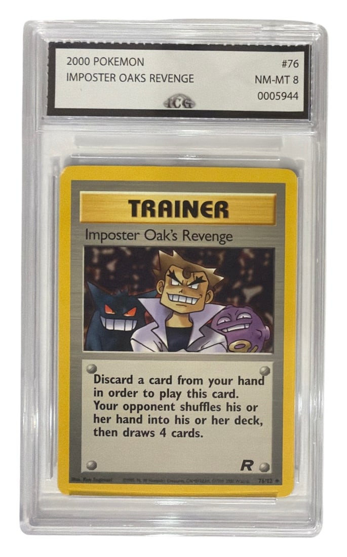2000 Pokemon Imposter Oaks Revenge | No. 76 | Graded 8: 2000 Pokemon Imposter Oaks Revenge | No. 76 | Graded 8