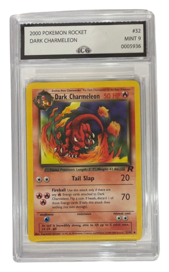 2000 Pokemon Team Rocket Dark Charmeleon | No. 32 | Graded 9: 2000 Pokemon Team Rocket Dark Charmeleon | No. 32 | Graded 9