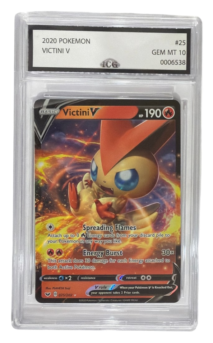 2020 Pokemon Victini V | No. 25 | Graded 10: 2020 Pokemon Victini V | No. 25 | Graded 10