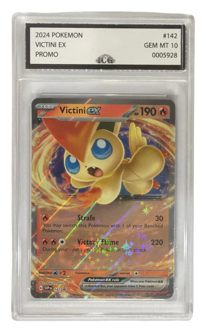 2024 Pokemon Victini EX PROMO | No. 142 | Graded 10
