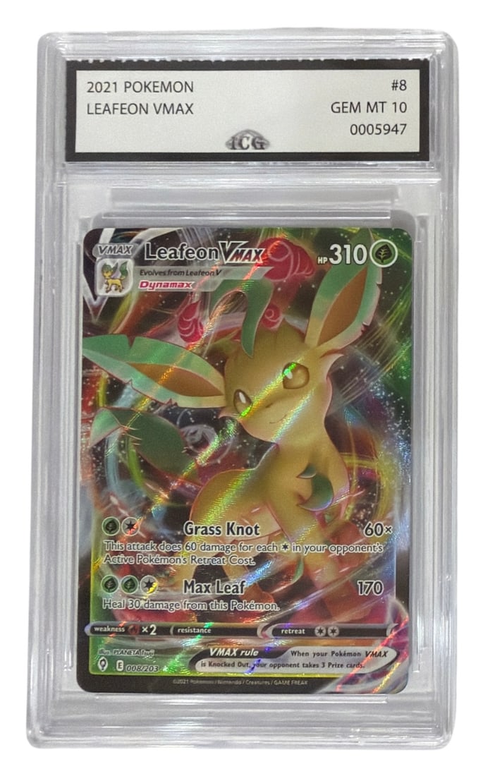 2021 Pokemon Leafeon VMAX | No. 8 | Graded 10
