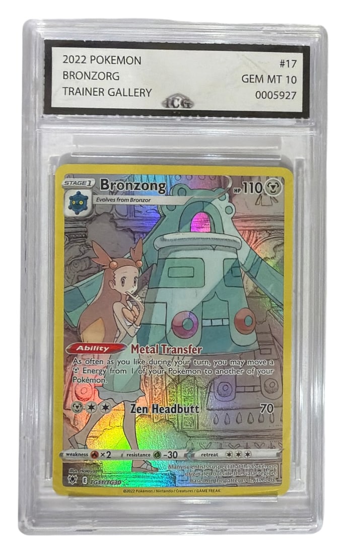 2022 Pokemon Trainer Gallery Bronzorg | No. 17 | Graded 10: 2022 Pokemon Trainer Gallery Bronzorg | No. 17 | Graded 10