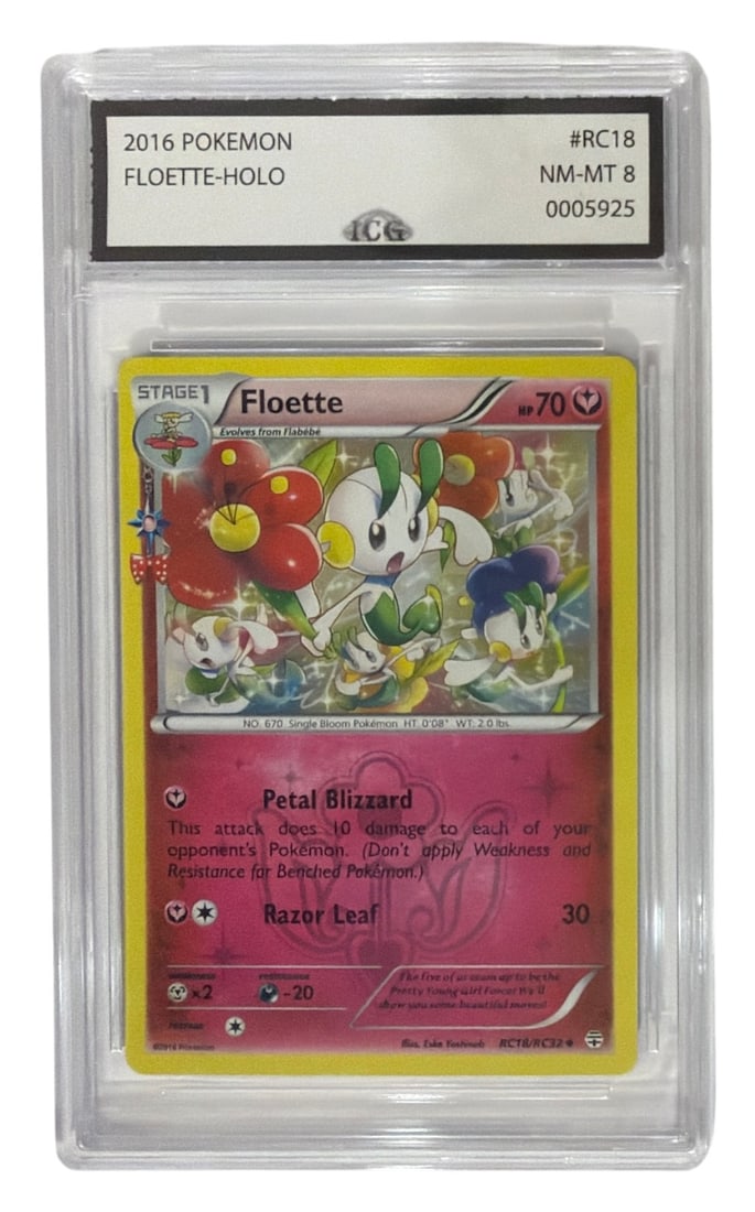 2016 Pokemon Floette HOLO | No. RC18 | Graded 8: 2016 Pokemon Floette HOLO | No. RC18 | Graded 8