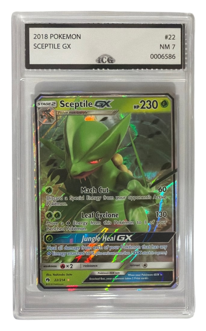 2018 Pokemon Sceptile GX | No. 22 | Graded 7 (1 of 2)