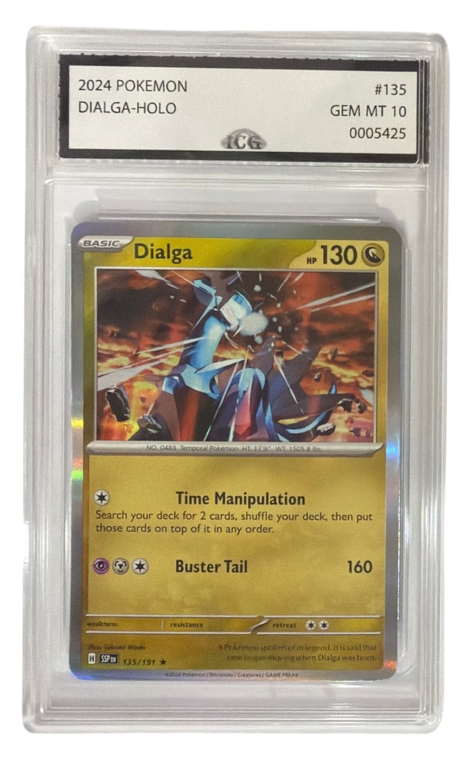 2024 Pokemon Dialga HOLO | No. 135 | Graded 10: 2024 Pokemon Dialga HOLO | No. 135 | Graded 10