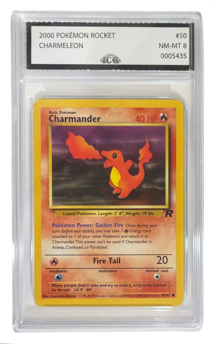 2000 Pokemon Team Rocket Charmeleon | No. 50 | Graded 8: 2000 Pokemon Team Rocket Charmeleon | No. 50 | Graded 8