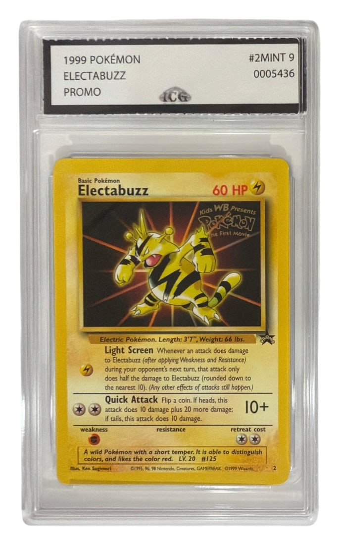 1999 Pokemon PROMO Electabuzz | No. 2 | Graded 9 (1 of 2)