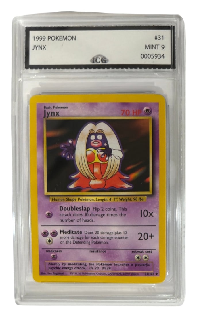 1999 Pokemon Base Set Jynx | No. 31 | Graded 9 (1 of 2)