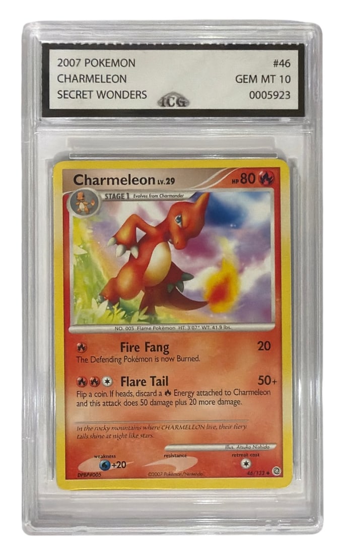 2007 Pokemon Secret Wonders Charmeleon | No. 46 | Graded 10