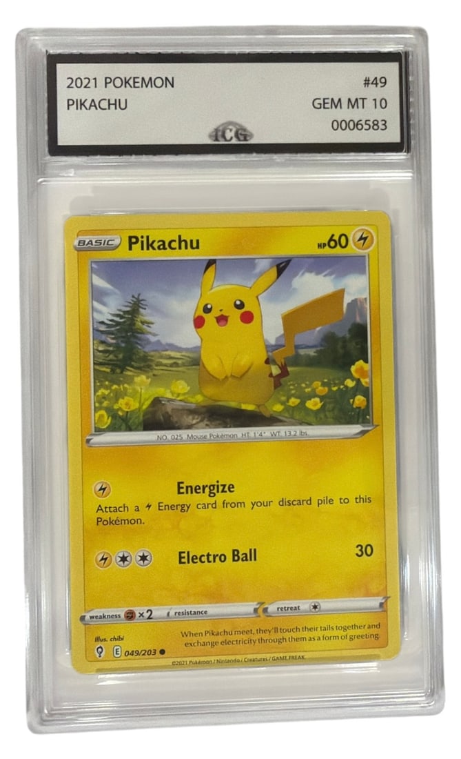 2021 Pokemon Pikachu | No. 49 | graded 10: 2021 Pokemon Pikachu | No. 49 | graded 10