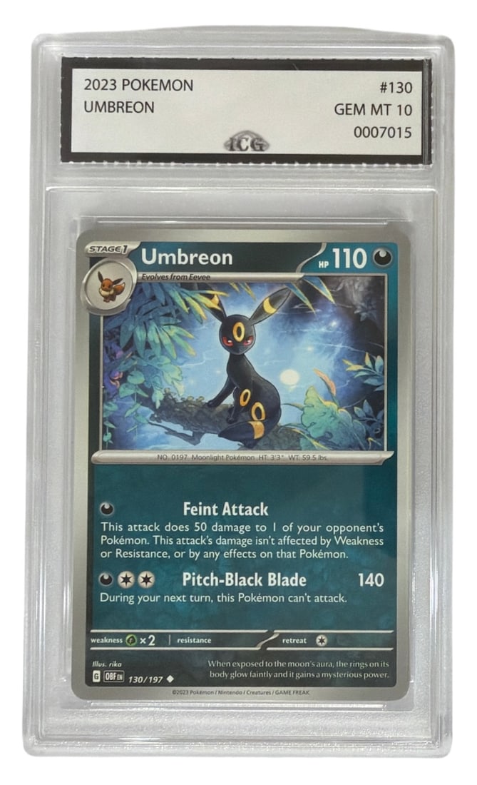 2023 Pokemon Umbreon | No. 130 | Graded 10: 2023 Pokemon Umbreon | No. 130 | Graded 10