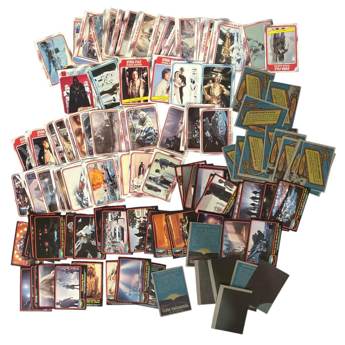 Star Wars and Close Encounters of the Third Kind Trading Card Collection: AUTHENTICATION HAS NOT BEEN PERFORMED TO GUARANTEE VERIFICATION | All purchases are made at the buyers discretion