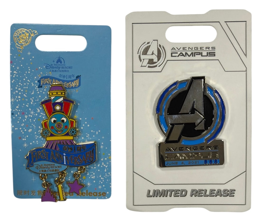 Disney Shanghai 1st Anniversary and Avengers Campus Pin Collection: Disney Shanghai 1st Anniversary and Avengers Campus Pin Collection