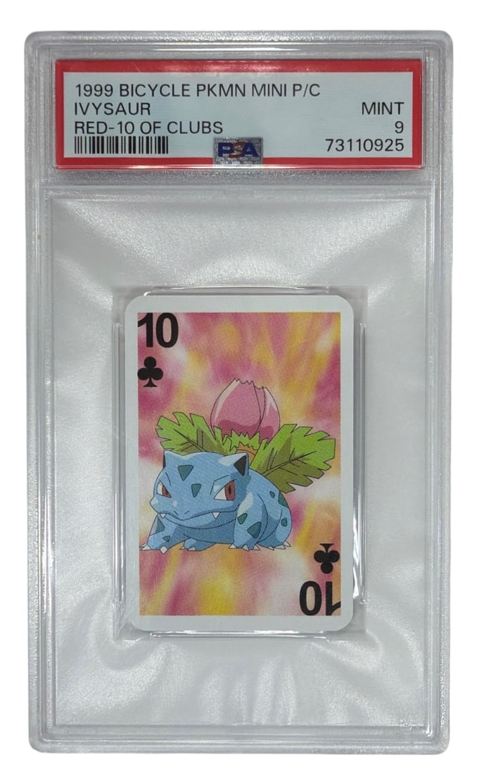 1999 Pokemon Bicycle Mini Playing Card | I vysaur | Graded 9 (1 of 2)