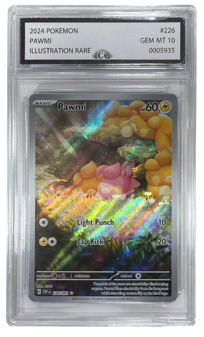 2024 Pokemon Pawmi Illustration RARE | No. 226 | Graded 10: 2024 Pokemon Pawmi Illustration RARE | No. 226 | Graded 10
