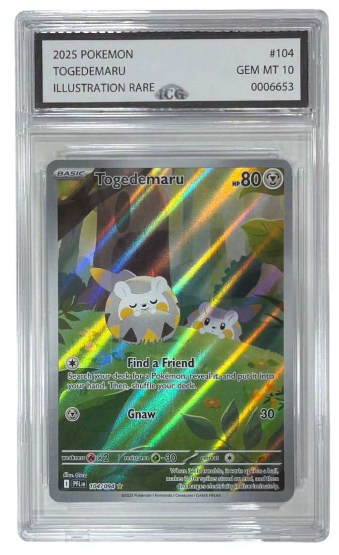 2025 Pokemon Togedemaru Illustration RARE | No. 104 | Graded 10 (1 of 2)