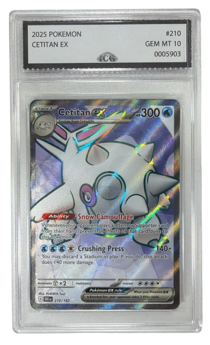 2025 Pokemon Cetitan EX | No. 210 | Graded 10 (1 of 2)
