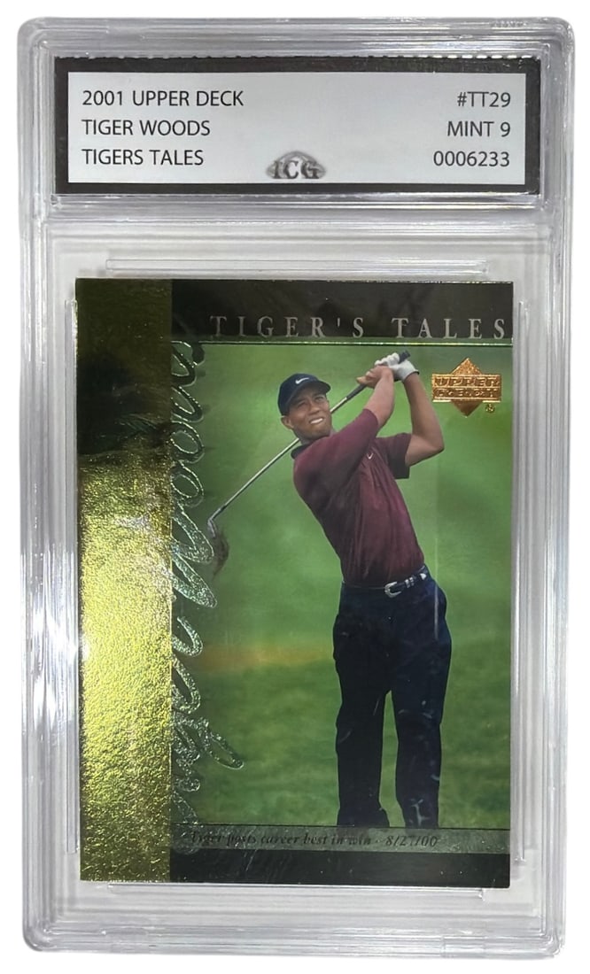 2001 Upper Deck Tigers Tales Tiger Woods | No. TT29 | Graded 9 (1 of 2)