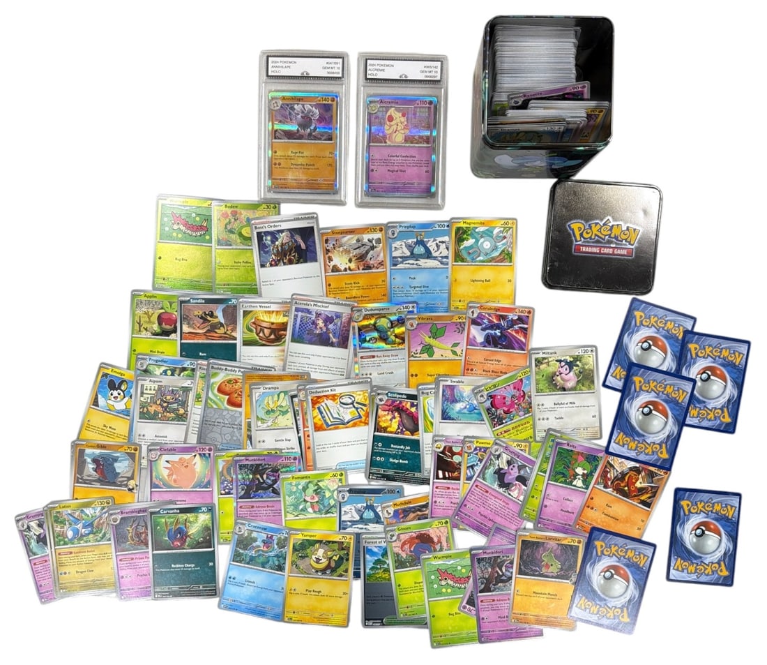 Pokemon Trading Card and Graded Card Collection: AUTHENTICATION HAS NOT BEEN PERFORMED TO GUARANTEE VERIFICATION | All purchases are made at the buyers discretion