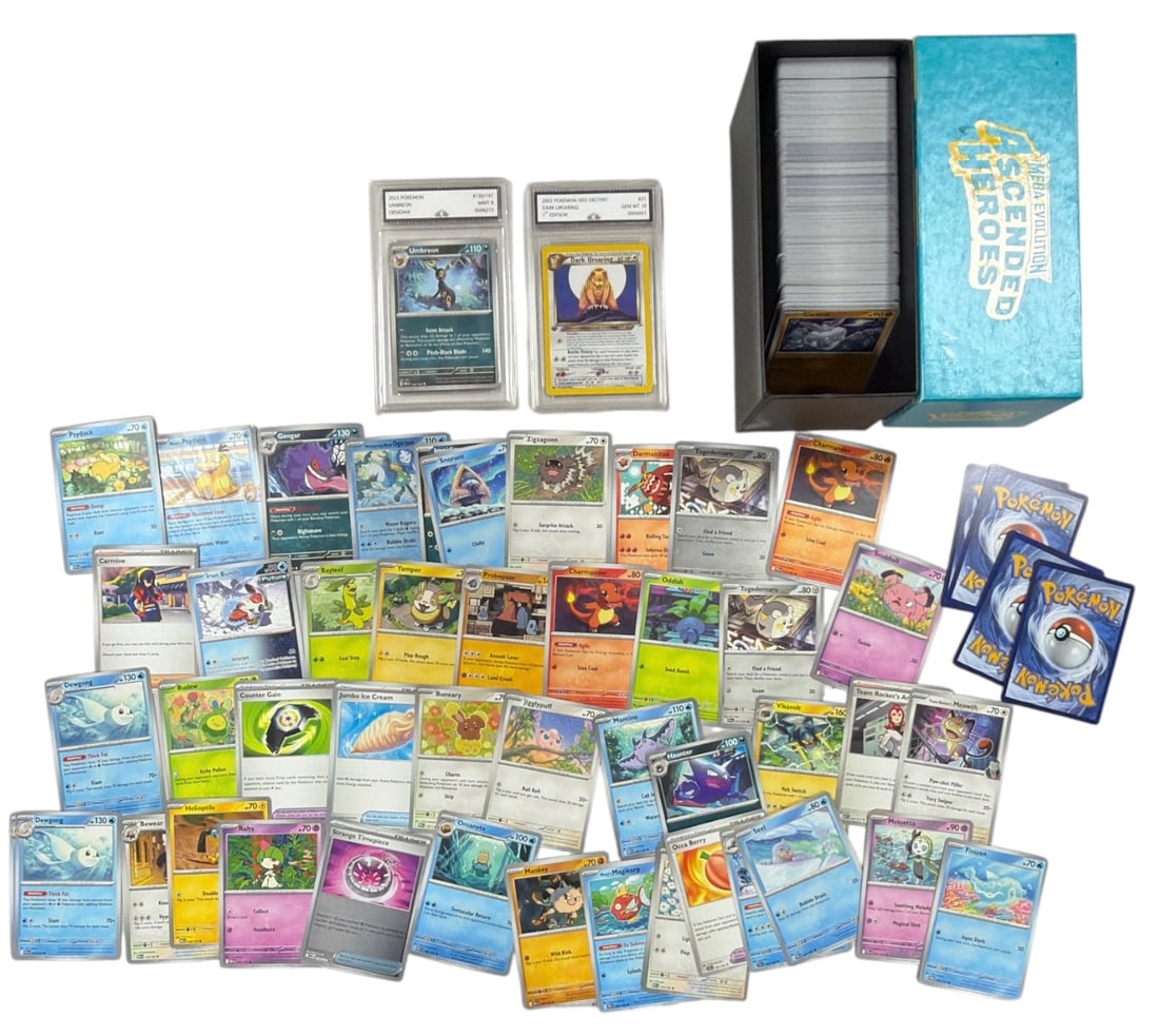 Pokemon Trading Card and Graded Card Collection: AUTHENTICATION HAS NOT BEEN PERFORMED TO GUARANTEE VERIFICATION | All purchases are made at the buyers discretion